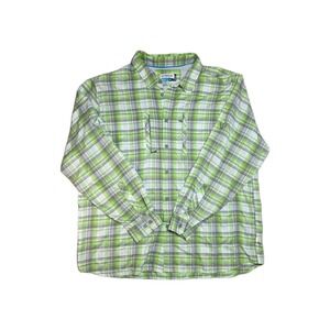 Magellan Outdoors Fish Mens 2XL Plaid Fishing Shirt Long Sleeve MagWick READ